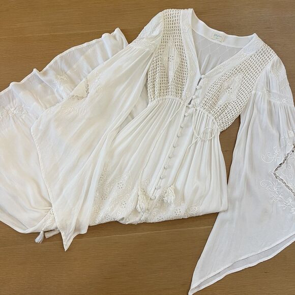 Women's Fillyboo Maternity Strawberry Fields Embroidered Maxi Dress - Picture 2 of 12